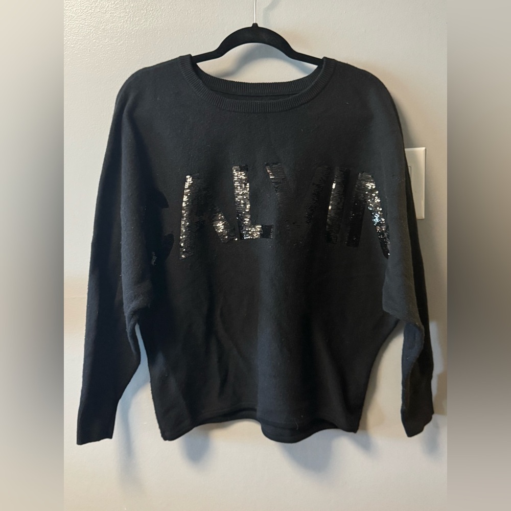Calvin Klein Black Sweater Sequin